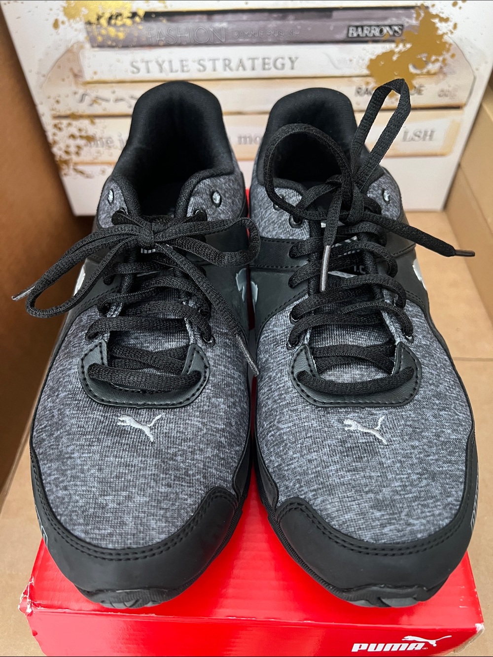 Puma Women's Black and Grey Trainers